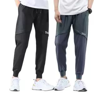 남자 트레이닝 밴딩 팬츠 여름 스판 쿨링 조거바지 남자헬스바지