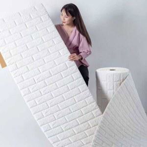 볼록 벽돌 시트지 접착형 포인트 벽지 10mx70cm 셀프