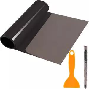 자동차 헤드라이트 테일라이트 틴트 필름 2PCS 12 x 48인치 자체 접착 스모크 포그 라이트 비닐 시트