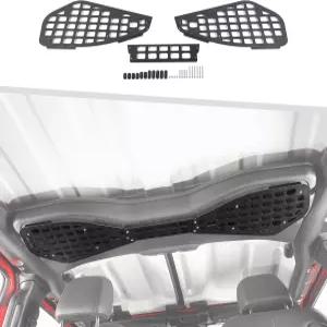 지프 랭글러 JL JLU 2024-2025와 호환되는 루프 스피커 몰 패널 보관 랙