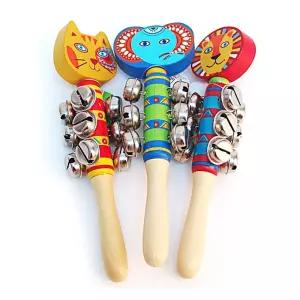 해피타운_애니멀 징글탭_랜덤발송악기 놀이 장난감 원목완구 감각발달 오감 아동용 유아용 교구 음악