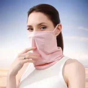 귀걸이형 스포츠마스크(핑크) 넥워머 형마스크 골프용 쿨마스크 자외선차단 얼굴가리게 가리개 쿨링