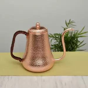 프리미엄 구리 핸드드립 주전자 앤틱 황동 티팟 커피포트 커피 컬러 포트 500ml