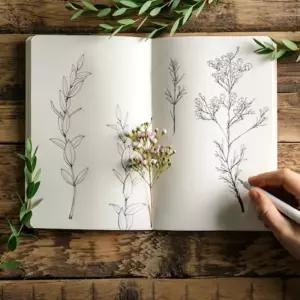 드로잉 크로키 북 노트 드로잉북 B6 캘리그라피 연습 드로잉북