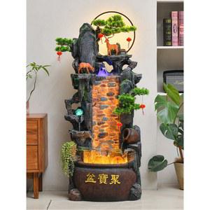 인테리어소품 장식물 항아리 흐르는 분수 선물 암석 거실 어항 워터 장식 커튼 풍수 포춘