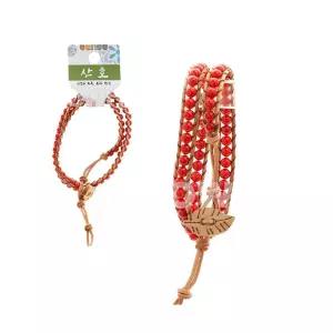 옥매듭 팔찌 산호 가정화목 복과행운 부적 건강