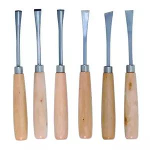 택틱545283 나무손잡이 목공 조각도 조각칼 6P세트도 조각끌 조각기 공예도구 공구 예공구