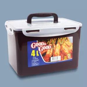 굿앤굿 핸디락 김치통 4L 밀폐용기 반찬통 김장용기 김치통 김치보관