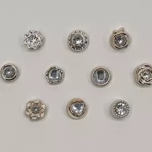 패션브로치 옷여밈단추 옷핀뱃지 큐빅믹스 10개 매너브로치 브로치