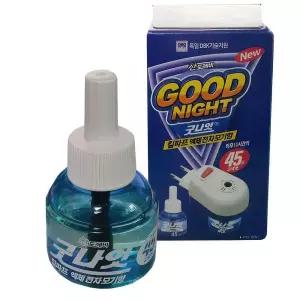 굿나잇 모기 훈증기 리퀴드 전기 모기약 리필 1병 잡기 제거제 액상 액체