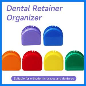 1pc 치아 홀더 상자, 휴대용 보관 및 교정기 틀니