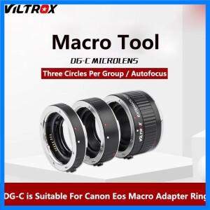 Canon Eos 매크로 어댑터 링에 적합한 Viltrox DG-C EOS 2000D 77D 60D 1DS 용 자동 초점 확장 튜브