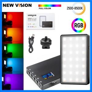 VILTROX Weeylife RB08P RGB 2500K-8500K 미니 비디오 LED 라이트 휴대용 필 전화 카메라 촬영용 배터리 내