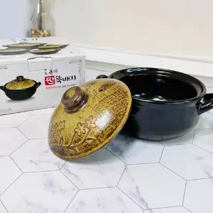 옹기 찐 뚝배기(소) 내열냄비 전골 전자레인지용 직화 찌개 양수 주방 도자기