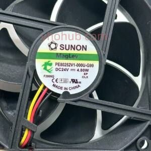 SUNON PE80252V1-000U-G99 DC 24V 4.80W 80x80x25mm 서버 냉각 팬