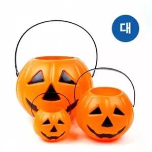 할로윈 호박바구니(대)(1P) 사탕 초콜릿 바구니 할로윈바구니 할로윈호박