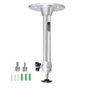 Drn 미니 천장 프로젝터 마운트 - 프로젝터용 CCTV DVR 카메라 QKK, 반쿄, DR.J, DBPOWER와 호환 길이 175mm / 6.88인치 실버