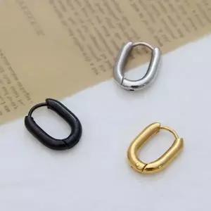 써지컬 피어싱 심플 타원링 3종 택1 한쪽판매
