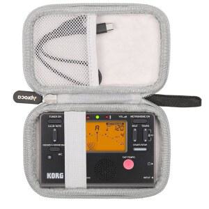 Aproca 블랙 하드 스토리지 여행용 케이스, Korg TM70 튜너(TM70TBK) / TM60BK WEGROWER 튜너 메트로놈 및 액세서리용