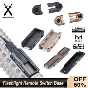 WADSN Tactic Scout 손전등 원격 압력 패드 스위치 금속 버튼 브래킷 MLOK Keymod 20mm 레일 Airsoft 액세