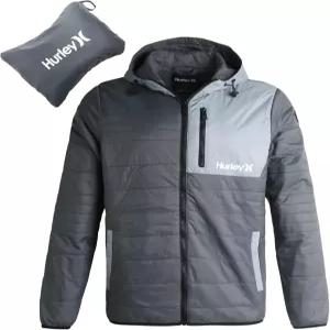 헐리 남성 패딩 재킷 - 경량 패커블 단열 겨울 코트 내후성 퀼트 아웃도어