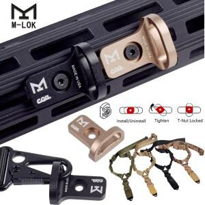 전술 MLOK 숄더 스트랩 빠른 CQB 슬링 마운트 CQD 전면 마운트 어댑터 Airsoft 도구 사냥 총 QD 슬링 마운