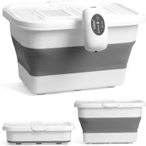 에어레이터가 있는 베이웨인 라이브 미끼 또는 피시 버킷 충전식 에어 펌프가 14쿼트 다기능 접이식 낚시