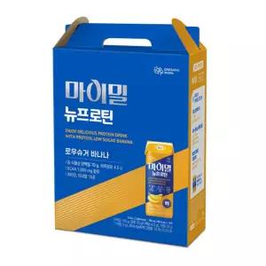 마이밀 마시는 뉴프로틴 로우슈거 바나나 190ml 16팩단백질 음료 딘드링크 영양식 식사대용 어르신선물 요