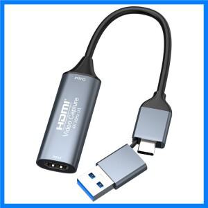 USB 2.0 비디오 캡처 카드, PS4 Xbox 카메라 PC용, 4K HDMI 그래버, 1080P 게임 녹화 라이브 스트리밍, MS2