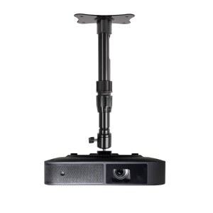 홈시네 미니 프로젝터 천장 벽걸이 조절 가능한 높이 10.6~16.5인치, 360 회전식 11파운드 로드 소형 홀더 1/4인치 마운팅 브래킷 걸이 스탠드