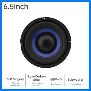 6인치 베이스 라우드스피커 우퍼 1개, 자동차 오디오/홈시어터용, 광대역 주파수 응답 오디오 스테레오