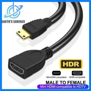 미니 HDMI 호환 케이블 HDTV 여성 어댑터 변환기 DSLR용)