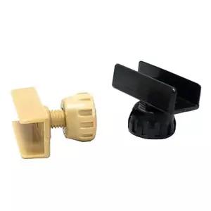 ㄷ자 가구 높이조절발 세트 PVC 18mm B형 장식장 식탁 서랍장 부속품 가구