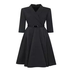 [국내백화점 출고] 지고트 JR4A0OP429[피크드 라펠 랩 플레어 원피스] [인기상품] 선물추천