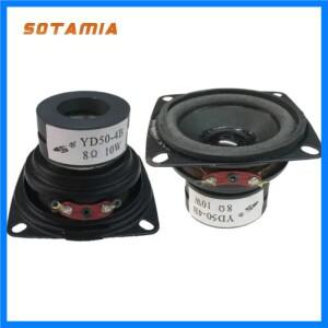 SOTAMIA 2Pcs 2 인치 휴대용 오디오 스피커 4 8 옴 10W 미니 전체 범위 확성기 DIY 멀티미디어 홈 음악 블