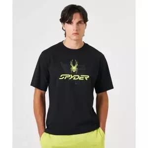 매장정품 SPYDER 스파이더 듀오테크 남성 그래픽 반팔 티셔츠 SPKMCNRS311MBLK 1193454