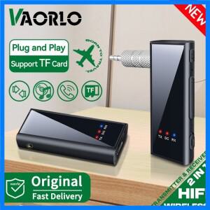 블루투스 5.4 오디오 송수신기 3.5MM AUX HIFI 무선 어댑터 마이크 지원 TF 카드 재생 차량용 비행기 TV PC