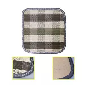 체크무늬 대나무 방석 차량 가정 시원한 여름방석 쿨방석 대나무방석