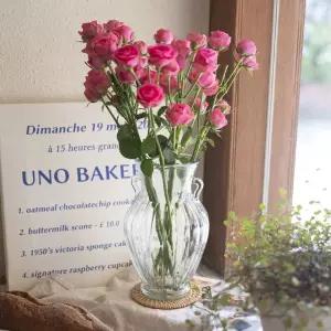 [UBA]홈인테리어 프렌치무드 항아리 화병 유리 꽃병