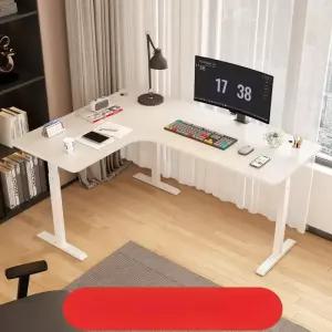 코너형 모션데스크 pc테이블책상 사무실 왼쪽 모서리 조절 접이식