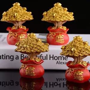 풍수 장식소품 돈나무 미니 자동차 인테리어 선물 1p 풍수소품 돈나무