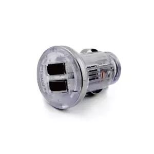 차량용 시가 USB 2포트 (DL-793) 무방향USB. 7색 변동 잭(거)USB 고속충전 USB3 용거 용USB