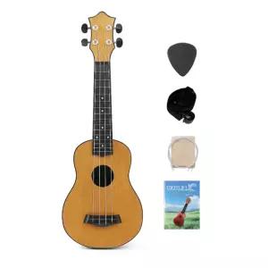 아워뮤직 소프라노 우쿨렐레 풀세트(브라운) 악세사리 입문용 학생 직장인 수업용 선물용