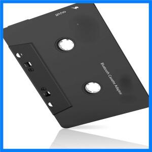차량용 오디오 Bluetooth 무선 카세트 수신기, 테이프 플레이어 5.0 Aux 어댑터, 검정색