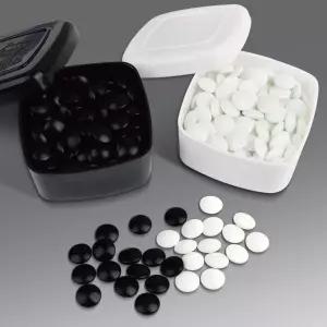 육형제 바둑알 23호 일반규격 360개 돌+바둑통바둑용품 가정용 세트 육바둑 어린이 육알 알통