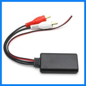 내구성 범용 자동 오디오 입력 무선 음악 케이블 어댑터, AUX 리시버 블루투스 2 RCA 모듈