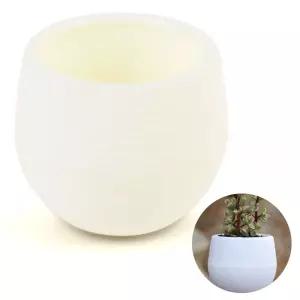 가벼운 미니 원형 화분 화이트 인테리어 다육이 모종 가벼운화분 미니화분