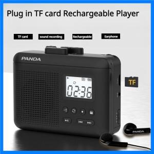 새로운 스테레오 워크맨 휴대용 카세트 플레이어 복고풍 스타일의 테이프 레코더는 TF 카드로 지원합니다.