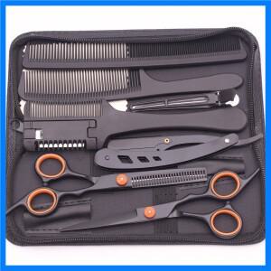 6.0인치 인치 헤어 가위 전문 절단 얇은 미용 이발 세트 살롱 및 홈 일본 철강 1001