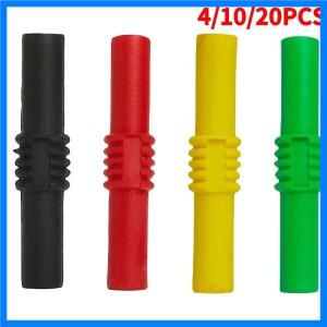 4/10/40PCS 금도금 4mm 바나나 잭 커넥터, 바인딩 포스트 및 전기 리드용 암 스택형 커플러